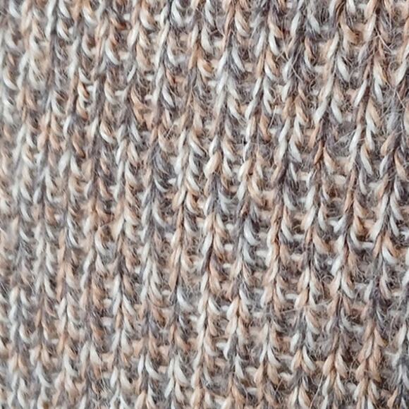 Simply Natural Alpaca Blend Openfront Cardigan Gray White Beige Made in Peru XL - Picture 9 of 10